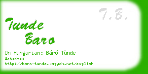 tunde baro business card